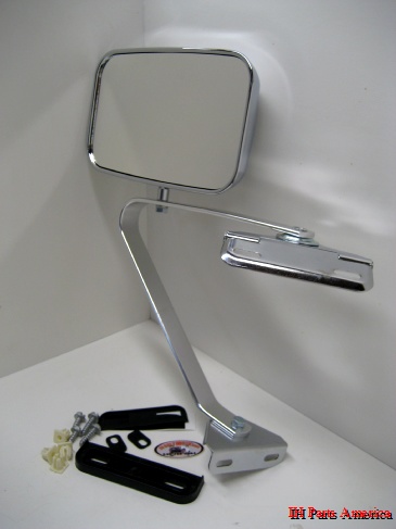 Universal Chrome Ford Style Door Mirror - For Use on Scout II